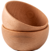 Empty Wooden Bowls